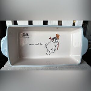 Rae Dunn Frosty the Snowman Collection Casserole Dish